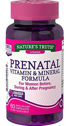 Natures Truth Cápsulas De Vitaminas Prenatales Y Minerales Envío Gratis