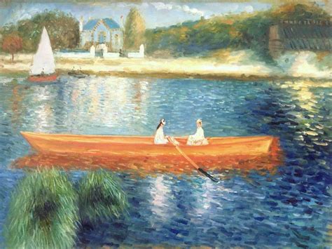 Renoir Boating On The Seine Reproduction Art