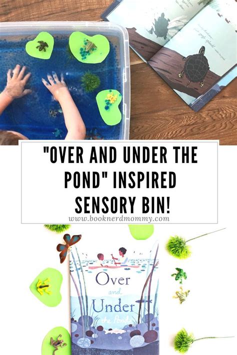 Over And Under The Pond With Diy Pond Sensory Bin · Book Nerd Mommy