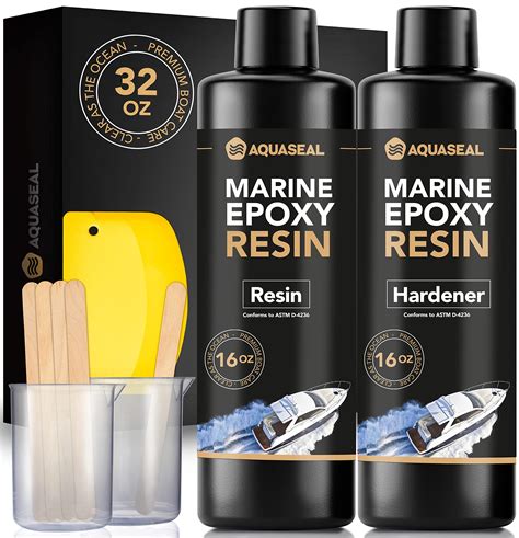 Buy Aquaseal Oz Marine Epoxy Resin Kit Fast Set Clear Epoxy Resin