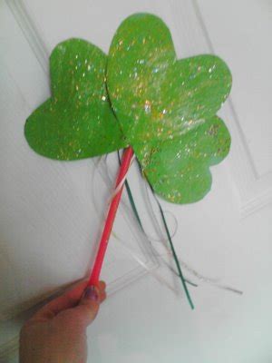 From leprechaun crafts to a paper plate shamrock turn a circle of color into a beautiful two sided rainbow just in time for st. SHAMROCKS Wand Rocks your Saint Patrick Day Parade Craft ...