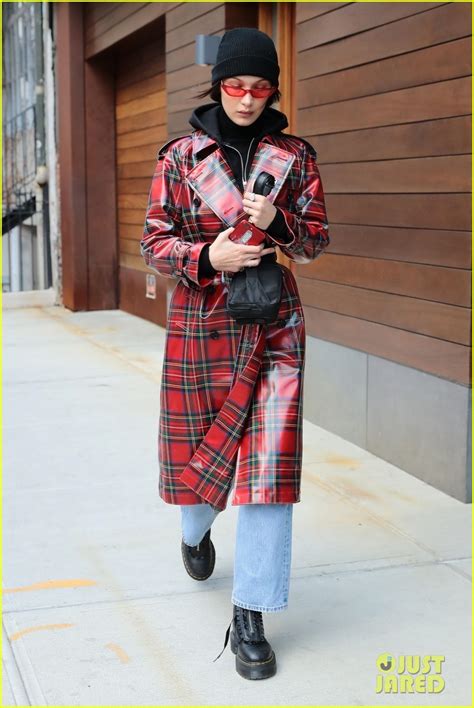 Bella Hadid Is All Smiles While Checking Her Phone Photo Photos Just Jared