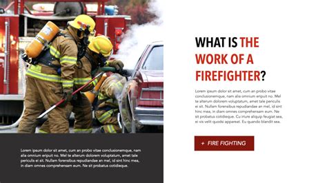 Firefighter Company Profile Template Designbusinesskeynote