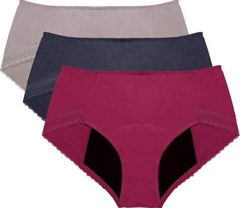 Neione Period Pants Menstrual Underwear Leak Proof Absorbent Women Girls Cosy Maxi Briefs