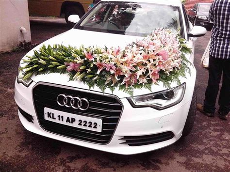 Car Decoration Pictures For Wedding Wedding Car Flowers Decoration