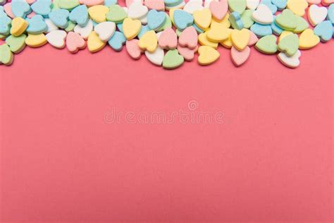 Candy Valentine Hearts Stock Photo Image Of Hearts Background 1488830