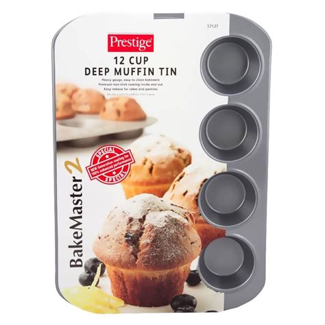 Buy Prestige Deep Muffin Tin 12 Cups 38cm Online Shop Home And Garden