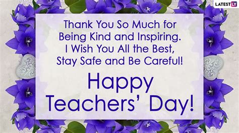 Happy Teachers Day 2020 Wishes Thank You Notes Appreciative Messages