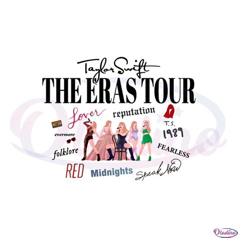 Taylor Swift The Eras Tour Full Album Swiftie Concert Svg