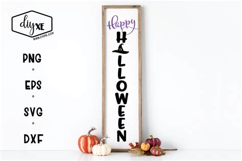 Happy Halloween A Front Porch Sign Svg Cut File By Diyxe Thehungryjpeg