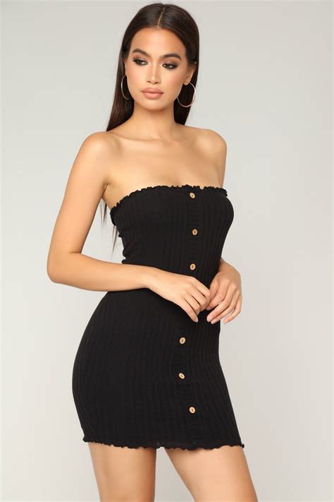 Joselyn Tube Dress Black Tube Dress Mini Dress Party Dress Classy