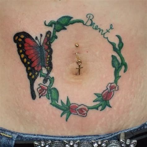 Belly Button Tattoos And Designs Belly Button Tattoos Button Tattoo