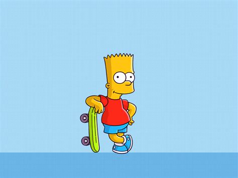 Bart Simpson Skateboard Wallpapers Bigbeamng