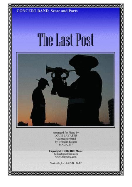 The Last Post Solo Trumpet With Concert Band Score And Parts Pdf Music