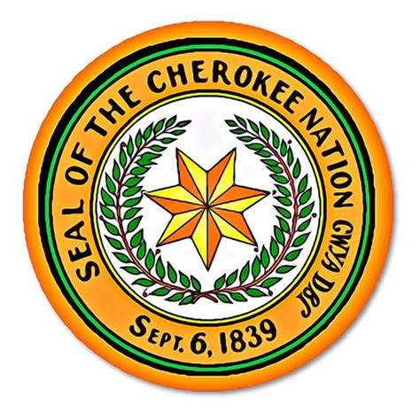 Cherokee Nation Seal Oklahoma Tribe Native Car Truck Window Etsy