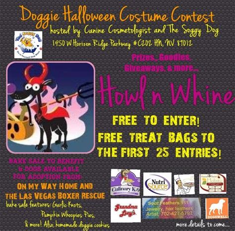 Saturday October 18th 4 6pm Doggie Halloween Costume Contest At The