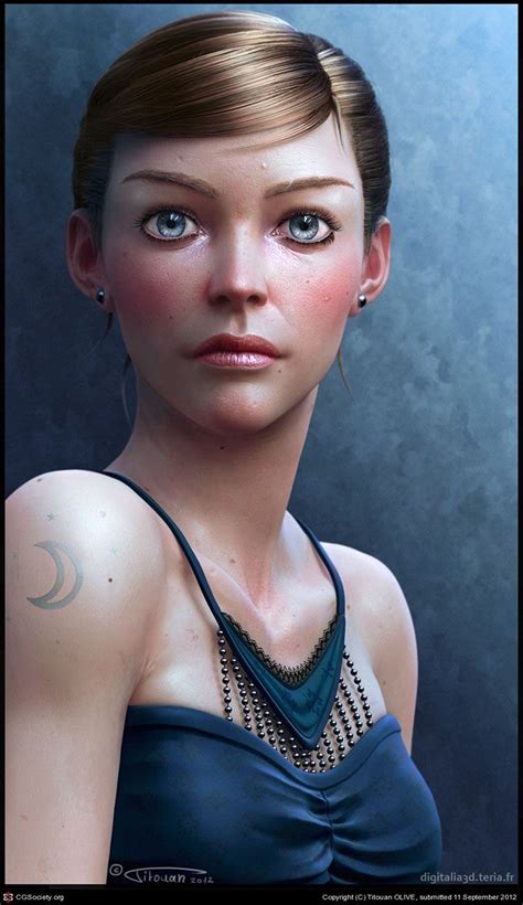 50 Beautiful 3d Girls And Cg Girl Models From Top 3d Designers Blue