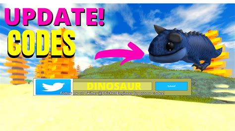 All New Update Dinosaur Codes Dinosaur Simulator Roblox Youtube