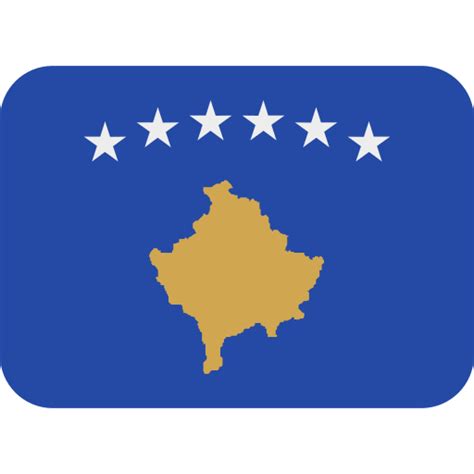 Unsere kosovo flaggen werden aus reißfestem polyester produziert. Flagge: Kosovo-Emoji