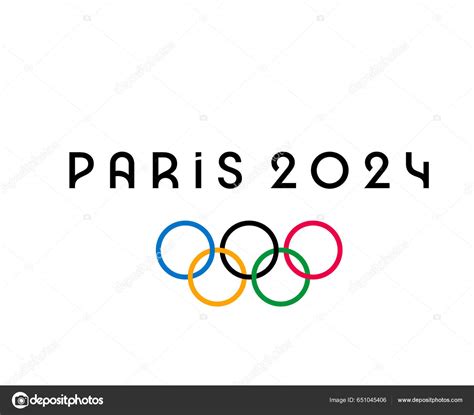 Olympic Games Paris 2024 Official Symbol Logo Abstract Design Vector