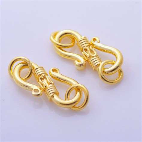 4pcs 30mm Gold S Clasps Gold Plated S Clasps For Jewelry Etsy