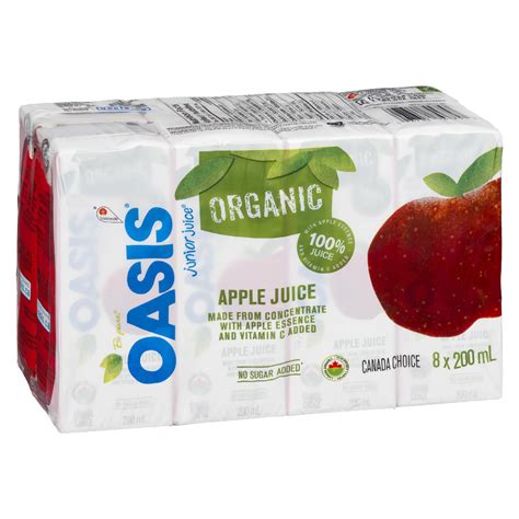 Oasis Junior Juice Organic Apple Juice Walmart Canada