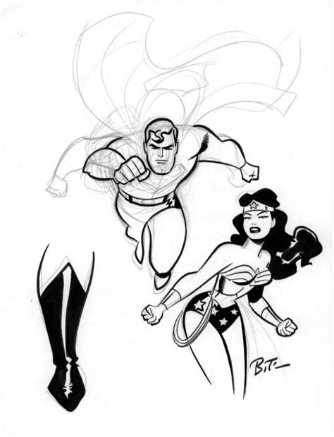 Bruce Timm Wildcats Sketch 1 Comment Comic Book Art Style Comic Art
