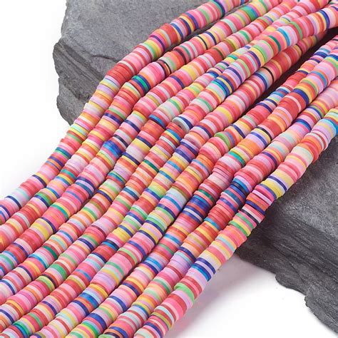 Wholesale Flat Round Eco Friendly Handmade Polymer Clay Beads