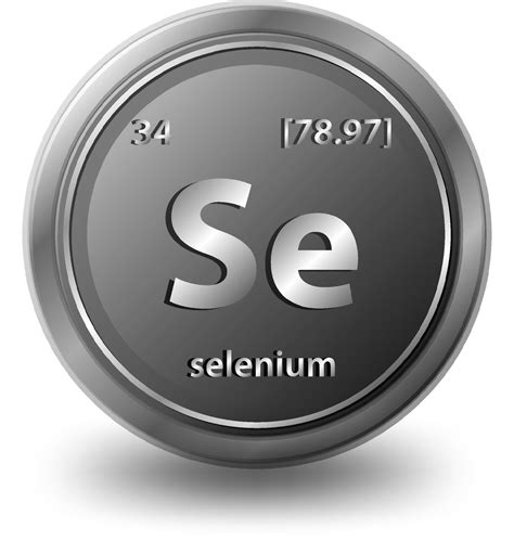 Selenium Chemical Element Chemical Symbol With Atomic Number And
