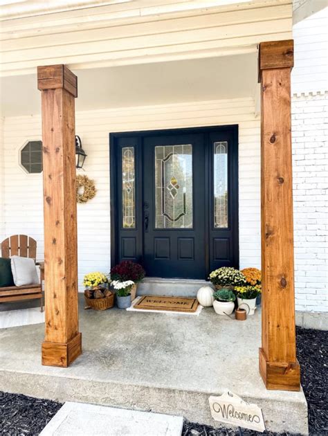 how to build a front porch column builders villa