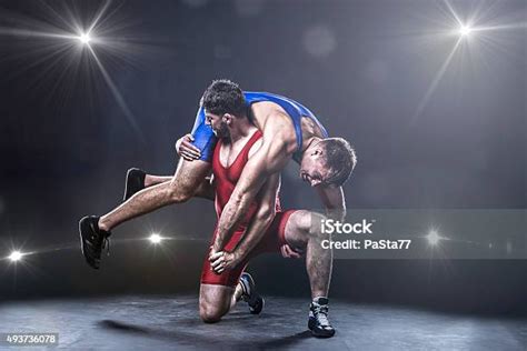 Freestyle Wrestler Throwing Stock Photo Download Image Now