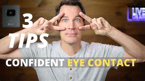eye contact tips for showing confidence youtube