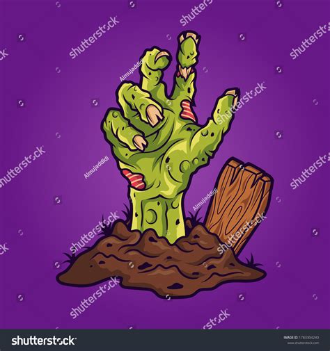scary zombie hand vector illustration stock vector royalty free 1783304240 shutterstock