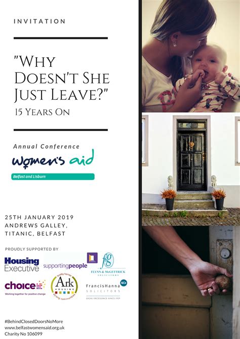 “why Doesnt She Just Leave” 15 Years On Annual Conference Belfast