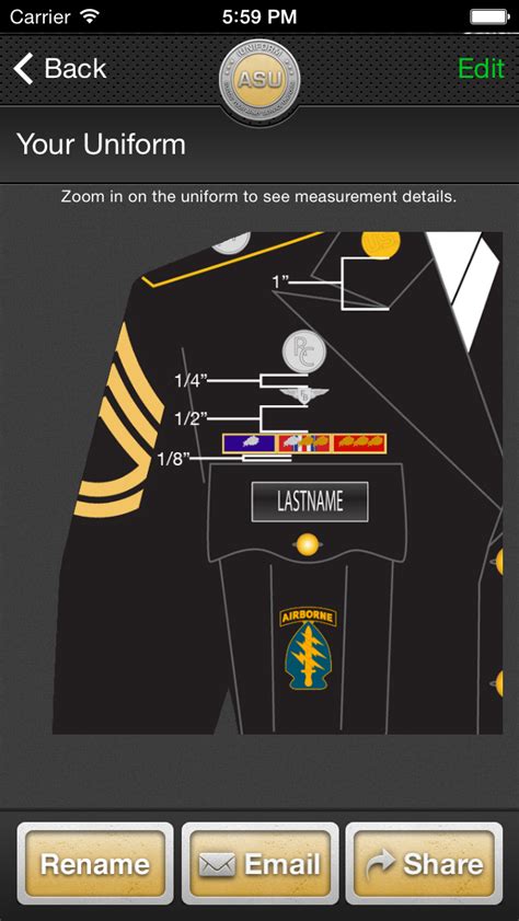 Iuniform Asu Builds Your Army Service Uniform Iphone App Appwereld