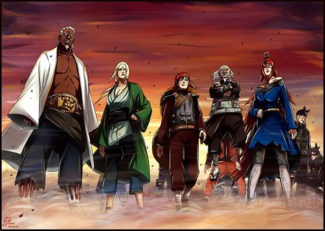 1920x1080px 1080p Free Download Naruto And The Five Kages Danzo
