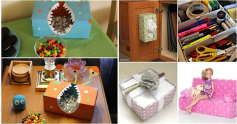 25 innovative upcycling projects that give new life to empty tissue boxes diy and crafts