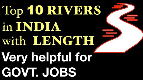 Top 10 Rivers In India According To Their Length Youtube