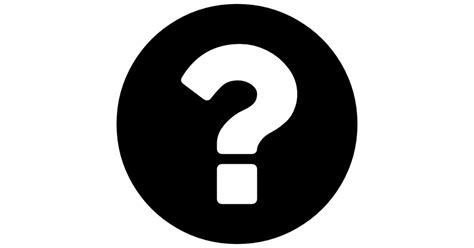 Question Mark On A Circular Black Background Free Signs