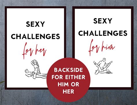 Sex Game Sex Challenges Printable Kinky Game For Couples Etsy