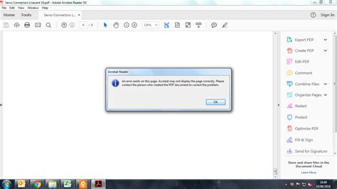 Solved An Error Exists On This Page Acrobat May Not Disp Adobe Community