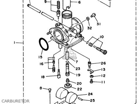 Page 33 0.4 l (0.11 us gal, 0.09 imp.gal) as well as to the exhaust system. Yamaha Yfm225u 1988 All Countries parts list partsmanual ...