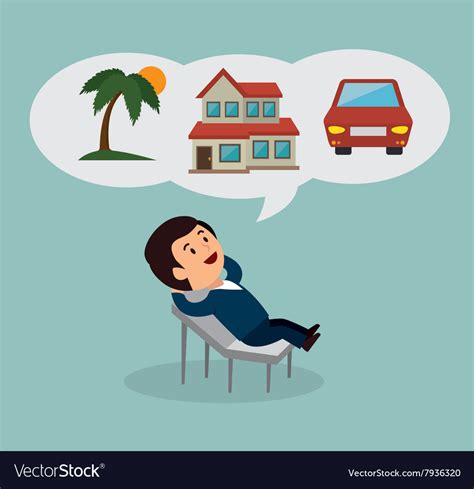 Person Dreaming Design Royalty Free Vector Image