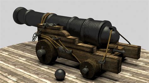 Pirate Cannon 3d Model Max
