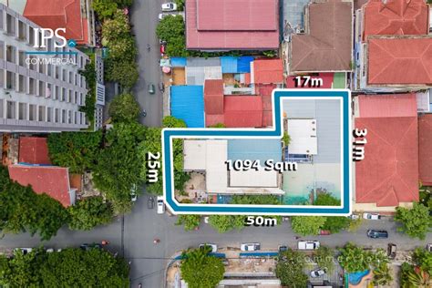 1094 Sqm Corner Land For Sale Bkk1 Phnom Penh Ips Commercial