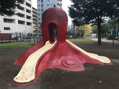 interesting japanese playground structures 16 octopus slide tokyo fox 東京狐