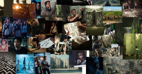 Maze Runner Collage Wallpapers Painting Art Art Background