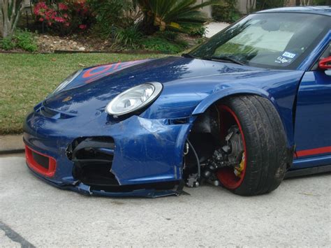 Porsche 911 Gt3 Rs Wrecked Driven Home Wrecked Further