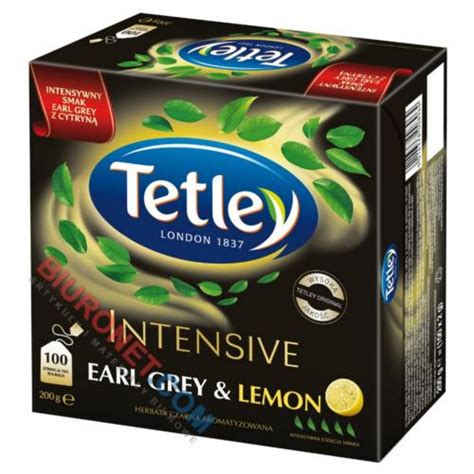 🎯 Herbata Tetley Intensive Earl Grey And Lemon Czarna Aromatyzowana 100