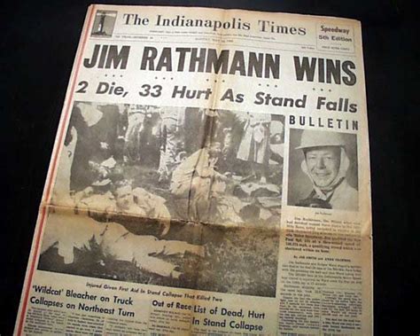 One Of The Greatest Indy 500 Races In An Indianapolis Newspaper